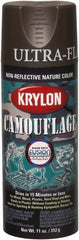 Krylon - 11 oz Brown Flat Finish Latex Paint - Exact Industrial Supply