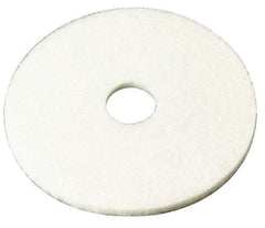 3M - Spray Buffing Pad - 17" Machine, White Pad, Polyester - Best Tool & Supply