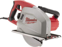 Milwaukee Tool - 13 Amps, 8" Blade Diam, 3,700 RPM, Electric Circular Saw - 120 Volts, 1.75 hp, 15' Cord Length, 5/8" Arbor Hole, Right Blade - Best Tool & Supply