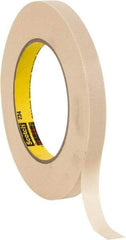 3M - 1/2" Wide x 60 Yd Long Tan Paper Masking Tape - Series 234, 5.9 mil Thick, 27 In/Lb Tensile Strength - Best Tool & Supply