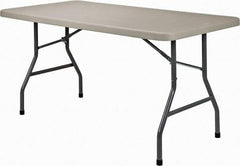 NPS - 60" Long x 30" Wide x 29-1/2" High, Lightweight Folding Table - Light Gray - Best Tool & Supply