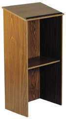 Oklahoma Sound - Mahogany Full Floor Lectern - 16" Deep x 23" Wide - Best Tool & Supply