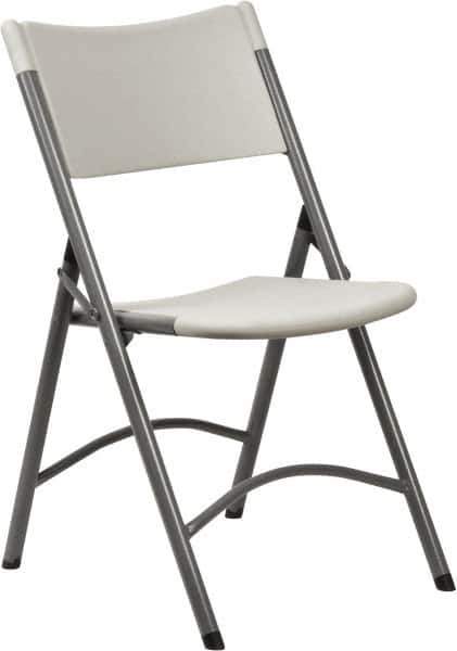 NPS - 18" Wide x 16-5/8" Deep x 32" High, Molded Resin Folding Chair - Gray - Best Tool & Supply