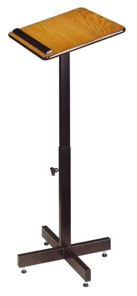 Oklahoma Sound - Medium Oak Portable Lectern - 16" Deep x 20" Wide x 30-44" High - Best Tool & Supply