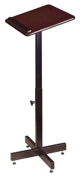 Oklahoma Sound - Mahogany Portable Lectern - 16" Deep x 20" Wide x 30-44" High - Best Tool & Supply