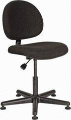 Bevco - Adjustable Chair - 18" Wide x 18" Deep, Olefin Seat, Black - Best Tool & Supply