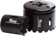 M.K. MORSE - 2-1/8" Diam, 1-15/16" Cutting Depth, Hole Saw - Carbide Grit Saw, Gulleted Edge - Best Tool & Supply