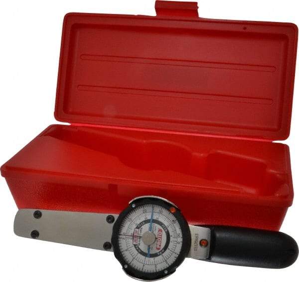 Proto - 3/8" Drive Dial Torque Wrench - 50 Ft/Lb Torque, 10-1/4" OAL, Fixed Head - Best Tool & Supply