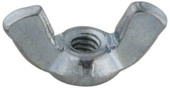 Value Collection - #8-32 UNC, Steel Standard Wing Nut - Grade 2, 0.91" Wing Span, 0.47" Wing Span - Best Tool & Supply