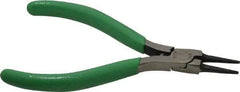 Xcelite - 4-1/2" OAL, 7/8" Jaw Length x 7/16" Jaw Width, Long Nose Side Cutting Round Nose Pliers - Standard Jaw, Standard Head, ESD Cushion Handles, with Spring - Best Tool & Supply