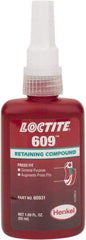 Loctite - 50 mL Bottle, Green, Medium Strength Liquid Retaining Compound - Series 609, 24 hr Full Cure Time, Heat Removal - Best Tool & Supply