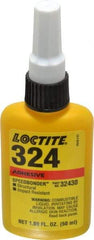 Loctite - 50 mL Bottle Structural Adhesive - 5 min Working Time, 3,000 to 3,600 psi Shear Strength, Series 324 - Best Tool & Supply