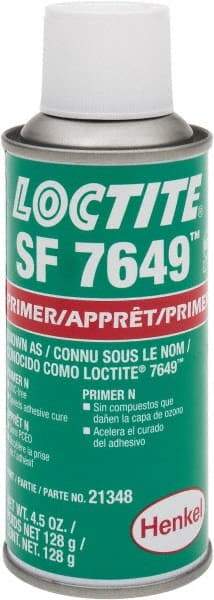 Loctite - 4.5 Fluid Ounce Can, Green, Liquid Primer - Series 7649 - Best Tool & Supply