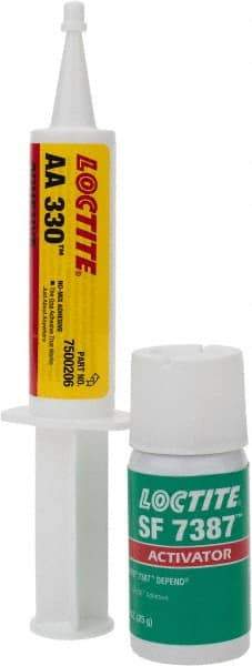 Loctite - 25 mL Aerosol Two Part Acrylic Adhesive - 5 min Working Time, Series 330 - Best Tool & Supply