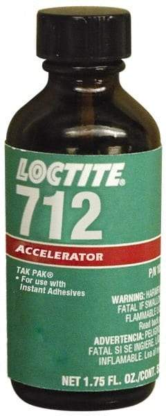 Loctite - 1.75 Fluid Ounce, Clear Adhesive Accelerator - For Use with Instant Adhesive - Best Tool & Supply