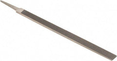 Nicholson - 12" Standard Precision Swiss Pattern Regular Pillar File - Double Cut, With Tang - Best Tool & Supply