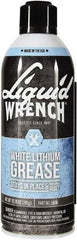 Liquid Wrench - 10.25 oz Aerosol Lithium General Purpose Grease - White, 225°F Max Temp, - Best Tool & Supply