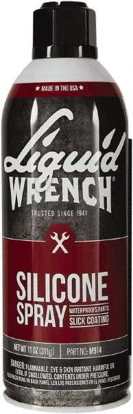 Liquid Wrench - 15 oz Aerosol Silicone Lubricant - Clear Yellow - Best Tool & Supply