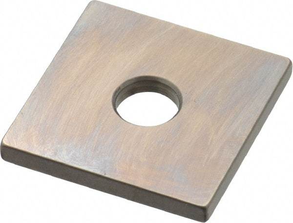 Mitutoyo - 0.105" Square Steel Gage Block - Accuracy Grade 0, Includes Certificate of Inspection - Best Tool & Supply