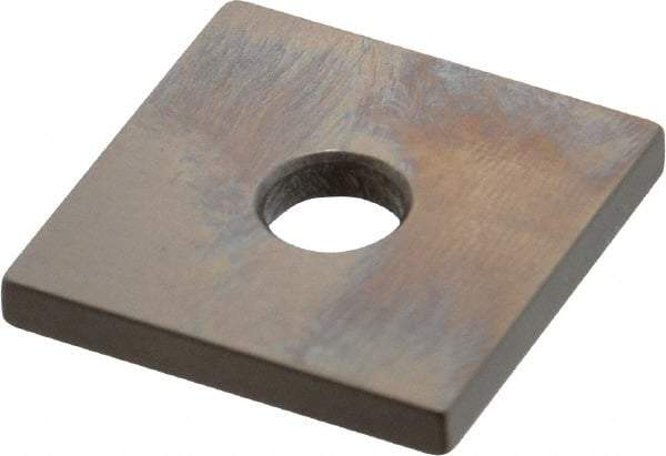 Mitutoyo - 0.121" Square Steel Gage Block - Accuracy Grade 0, Includes Certificate of Inspection - Best Tool & Supply