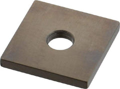 Mitutoyo - 0.122" Square Steel Gage Block - Accuracy Grade 0, Includes Certificate of Inspection - Best Tool & Supply