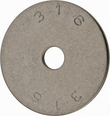 Value Collection - 1/4" Screw, Grade 18-8 Stainless Steel Fender Flat Washer - 1/4" ID x 1-1/2" OD, 0.072" Thick, Plain Finish - Best Tool & Supply