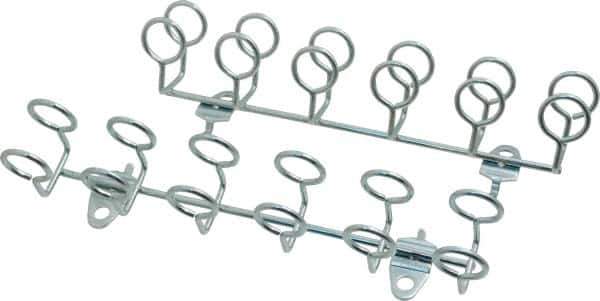 Triton - 9" Long Multi-ring Tool Holder Pegboard Hook - 1-3/4" Projection, Steel - Best Tool & Supply