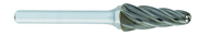 SL-7A -- 3/4 x 1-1/2 LOC x 1/4 Shank x 2 OAL 14 Degree Included Angle Carbide Aluminum Cut Burr - Best Tool & Supply