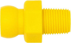 Loc-Line - 1/4" Hose ID, Male to Female Coolant Hose Connector - 1/8" NPT, For Loc-Line Modular Hose Systems - Best Tool & Supply