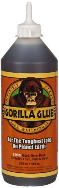 Gorilla Glue - 36 oz Bottle Brown All Purpose Glue - 20 min Working Time - Best Tool & Supply