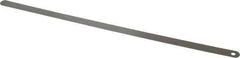 Precision Brand - 0.0118 Inch Thick x 1/2 Inch Wide x 12 Inch Leaf Length, Parallel Feeler Gage - High Carbon Steel - Best Tool & Supply