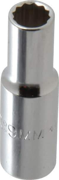 Proto - 9/32", 1/4" Drive, Deep Hand Socket - 6 Points, 7/8" OAL, Chrome Finish - Best Tool & Supply