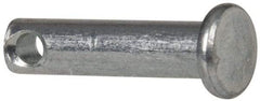 Made in USA - 3/16" Pin Diam, 3/4" OAL, Standard Clevis Pin - 3/32" Hole, 21/32" Usable Length, Zinc-Plated Steel - Best Tool & Supply