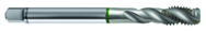 M12x1.75 6H 3-Flute Cobalt Green Ring Semi-Bottoming 40 degree Spiral Flute Tap-Bright - Best Tool & Supply