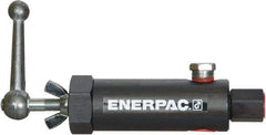 Enerpac - 1.94 GPM 3/8 Inlet Steel Hydraulic Control Valve - 10,000 psi, 3.12" Wide x 7.62" Long - Best Tool & Supply