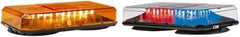 Federal Signal Emergency - Class 1 Joules, Variable Flash Rate, Magnetic Mount Emergency Mini-Lightbar Assembly - Powered by 12 to 24 VDC, Amber & Clear - Best Tool & Supply