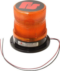 Federal Signal Emergency - Class II Candelas, Variable Flash Rate, Permanent Mount Emergency LED Beacon Light Assembly - Powered by 12 to 24 Volts, Amber - Best Tool & Supply