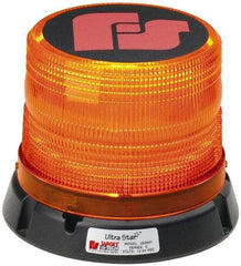 Federal Signal Emergency - Class I Candelas, 95, 120 & 60 FPM, Permanent 1" Pipe Mount Emergency LED Beacon Light Assembly - Powered by 12 to 24 Volts, Amber - Best Tool & Supply