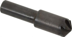 Hertel - 1/2" Head Diam, 3/8" Shank Diam, 6 Flute 120° High Speed Steel Countersink - Best Tool & Supply