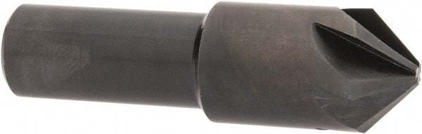 Hertel - 5/8" Head Diam, 1/2" Shank Diam, 6 Flute 90° High Speed Steel Countersink - Best Tool & Supply