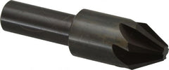 Hertel - 3/4" Head Diam, 1/2" Shank Diam, 6 Flute 60° High Speed Steel Countersink - Best Tool & Supply