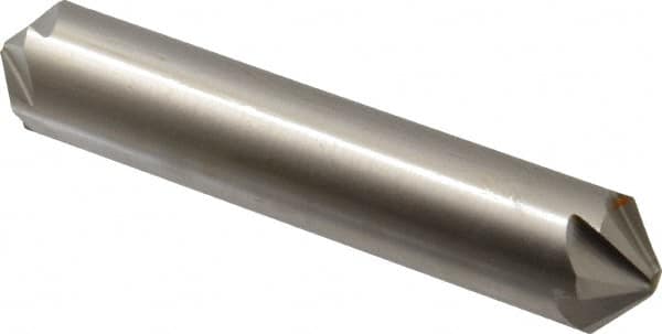 3/4″ Head Diam, 3/4″ Shank Diam, 6 Flute 100° High Speed Steel Countersink 4″ OAL, Straight Shank