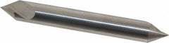 Hertel - 1/4" Head Diam, 1/4" Shank Diam, 1 Flute 60° Solid Carbide Countersink - 2" OAL, Straight Shank - Best Tool & Supply