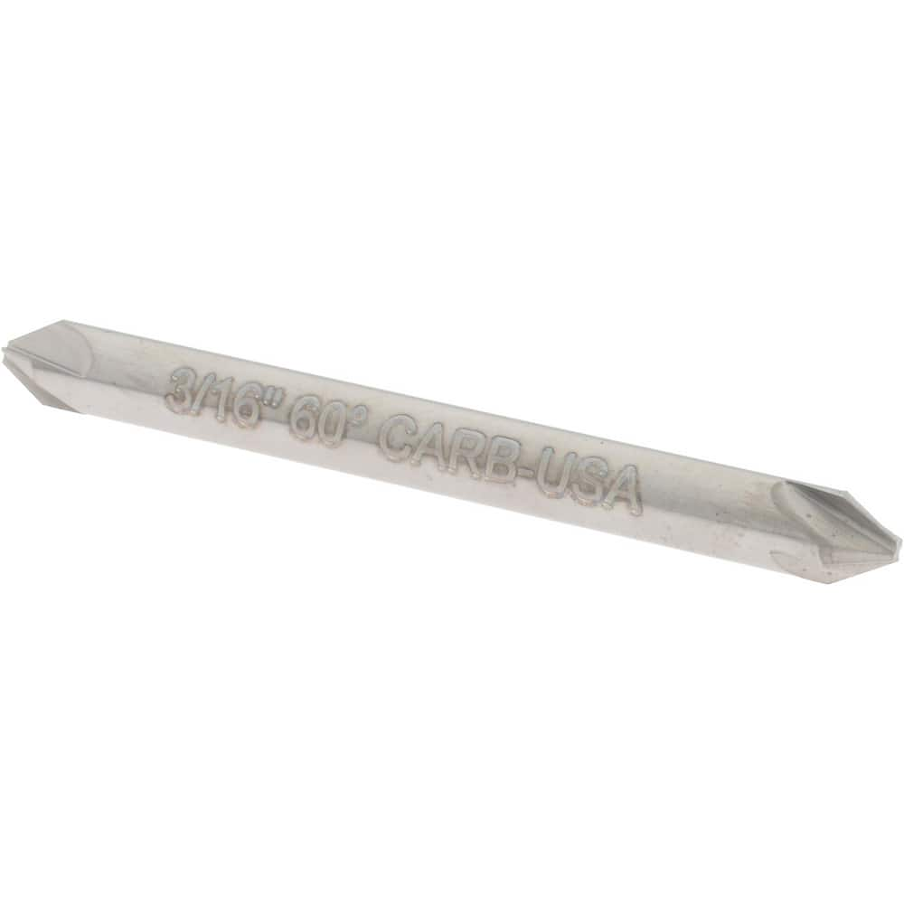 3/16″ Head Diam, 3/16″ Shank Diam, 4 Flute 60° Solid Carbide Countersink 1-7/8″ OAL, Straight Shank