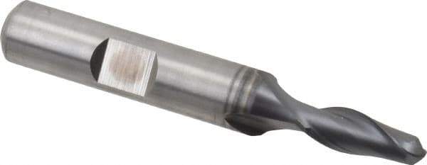 Hertel - 3/8" Head Diam, 3/8" Shank Diam, 4 Flute 120° Solid Carbide Countersink - 2-1/2" OAL, Straight Shank - Best Tool & Supply