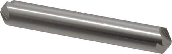 Hertel - 3/8" Head Diam, 3/8" Shank Diam, 4 Flute 120° High Speed Steel Countersink - 2-1/2" OAL, Straight Shank - Best Tool & Supply