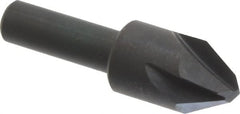 Hertel - 5/8" Head Diam, 3/8" Shank Diam, 4 Flute 60° High Speed Steel Countersink - Best Tool & Supply