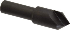 Hertel - 1/2" Head Diam, 3/8" Shank Diam, 1 Flute 82° High Speed Steel Countersink - 2" OAL, Straight Shank - Best Tool & Supply