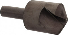 Hertel - 1-1/4" Head Diam, 1/2" Shank Diam, 1 Flute 120° High Speed Steel Countersink - Best Tool & Supply