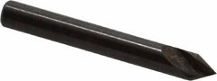 Hertel - 3/16" Head Diam, 3/16" Shank Diam, 1 Flute 60° High Speed Steel Countersink - 1-1/2" OAL, Straight Shank - Best Tool & Supply